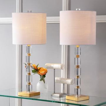 Claire 28.5" Crystal LED Table Lamp - JONATHAN Y